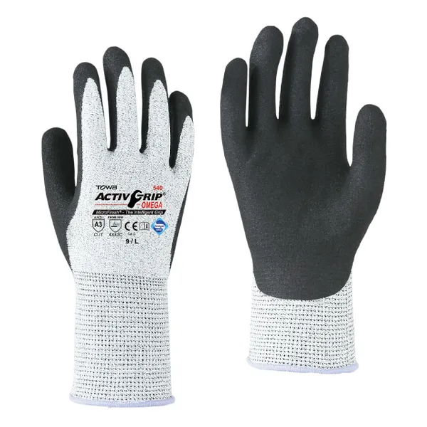 GĂNG TAY CHỐNG CẮT & CHỐNG DẦU TOWA ACTIVGRIP OMEGA 540 NHẬT BẢN