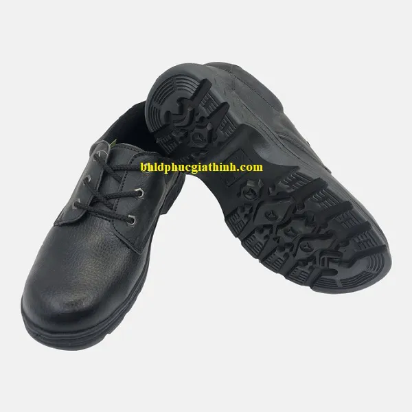 Giày bảo hộ đế đen chỉ vàng mũi sắt đế sắt XP BH08-2 giá rẻ