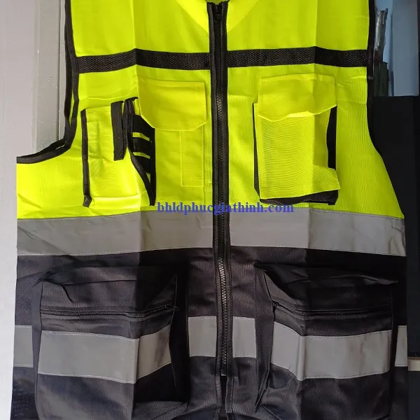 Áo bảo hộ ghi lê phản quang cao cấp dành cho kỹ sư