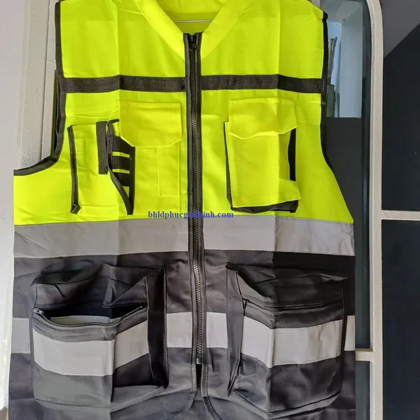 Áo bảo hộ ghi lê phản quang cao cấp dành cho kỹ sư