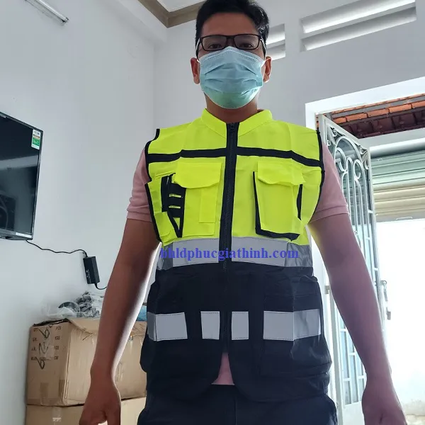 Áo bảo hộ ghi lê phản quang cao cấp dành cho kỹ sư