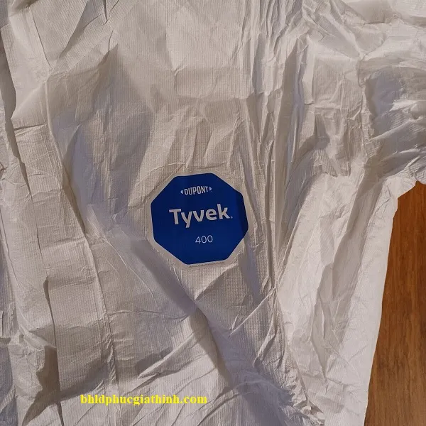 Bộ áo liền quần phòng dịch chống hoá chất Dupont Tyvek 400