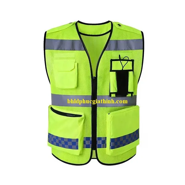 Áo lưới phản quang cao cấp 3 xọc phản quang ngang
