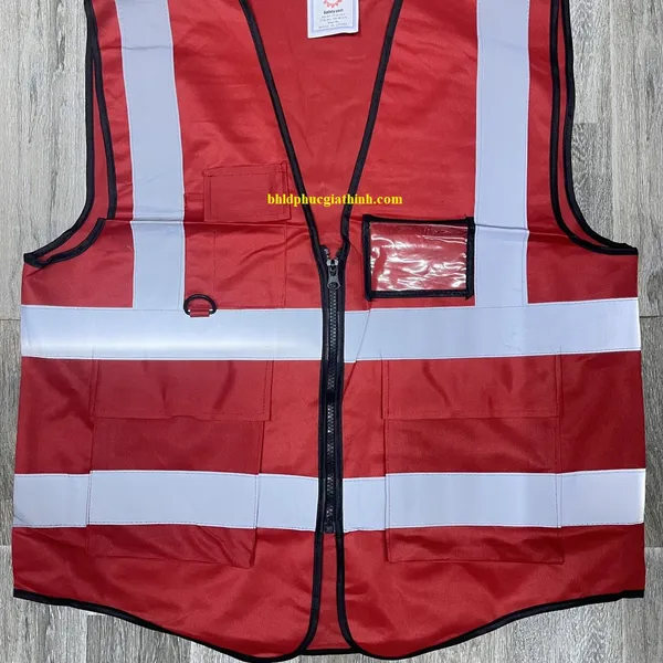 Áo lưới phản quang cao cấp có túi