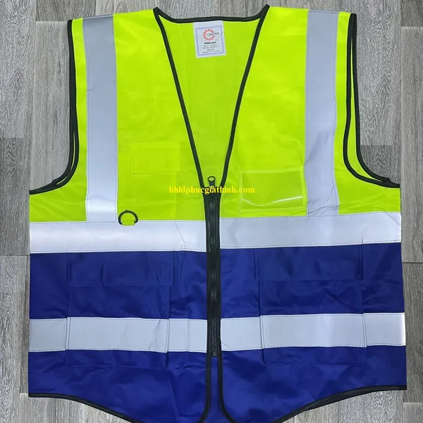 Áo lưới phản quang cao cấp có túi