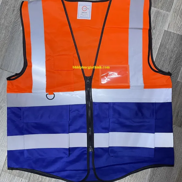 Áo lưới phản quang cao cấp có túi