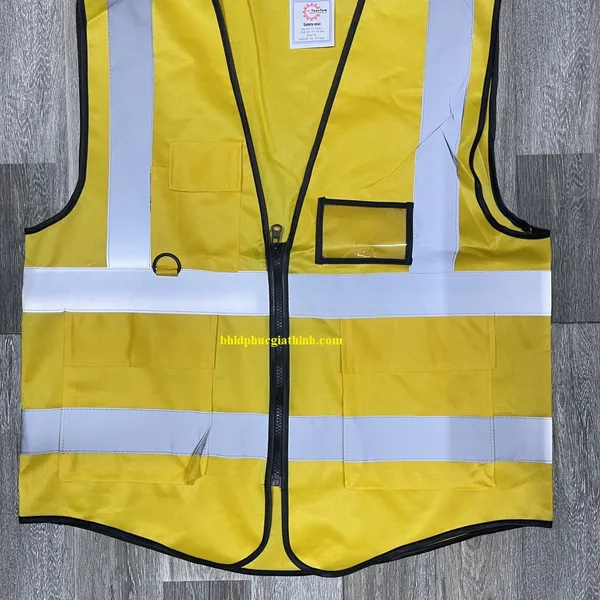 Áo lưới phản quang cao cấp có túi
