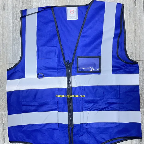 Áo lưới phản quang cao cấp có túi