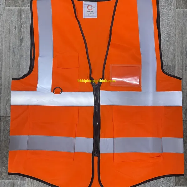 Áo lưới phản quang cao cấp có túi