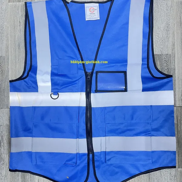 Áo lưới phản quang cao cấp có túi