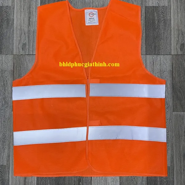 Áo lưới phản quang cao cấp 2 sọc phản quang ngang