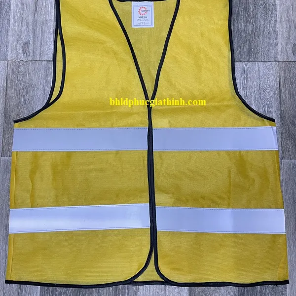 Áo lưới phản quang cao cấp 2 sọc phản quang ngang