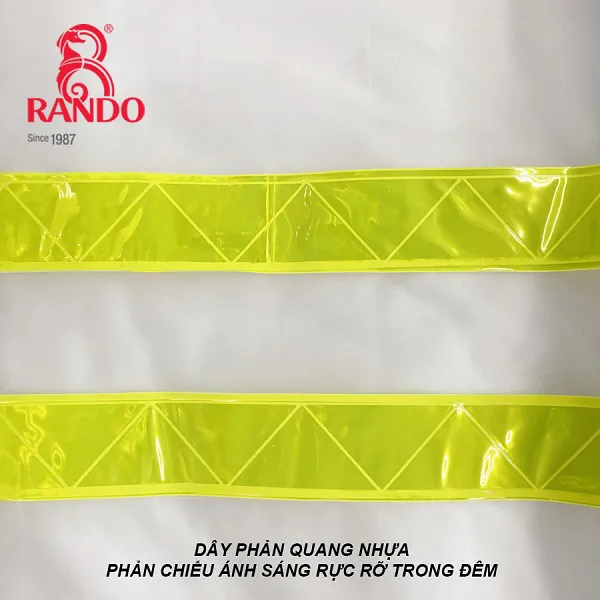 Áo mưa bộ RANDO cao cấp chất liệu PVC may phản quang