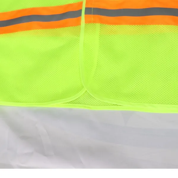 Áo lưới polyester phản quang xanh chuối kiểu 3M thoáng mát