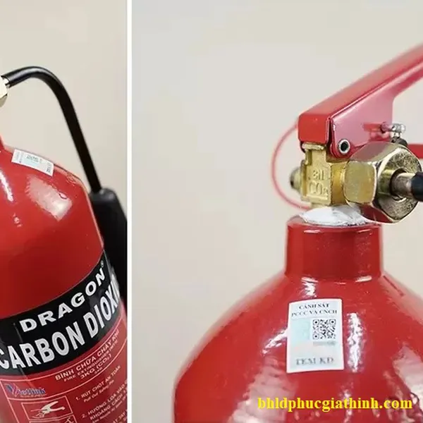 Bình chưa cháy 3Kg CO2 Dragon MT3 có tem kiểm định