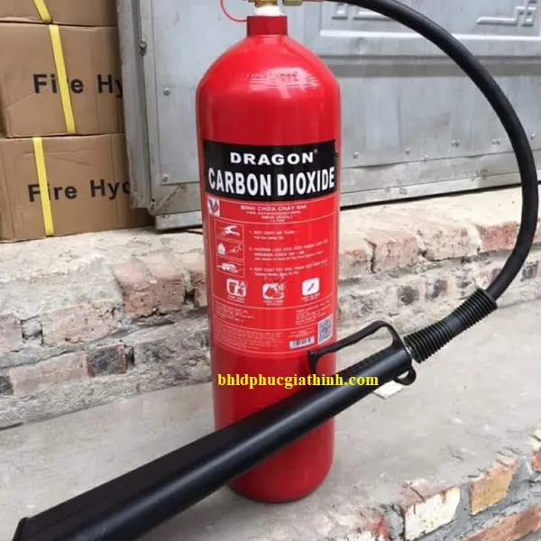Bình chữa cháy 5kg khí CO2 Dragon MT5 có tem kiểm định