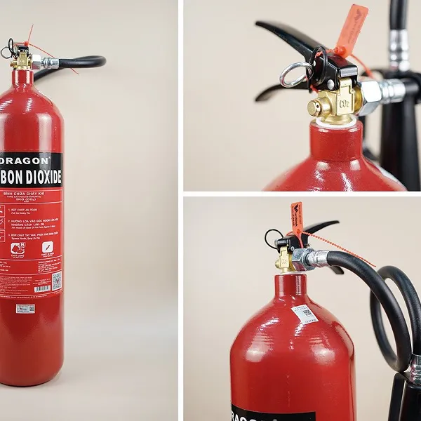 Bình chữa cháy 5kg khí CO2 Dragon MT5 có tem kiểm định