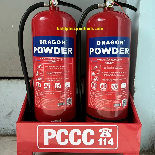 Bình chữa cháy 8Kg bột khô ABC Dragon MFZL8 có tem kiểm định