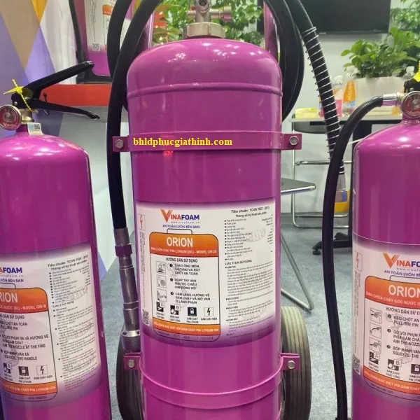 Bình chữa cháy Orion 25 lít có xe đẩy chuyên dụng cho đám cháy Pin Lithium
