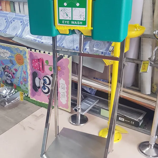 Bồn rửa mắt khẩn cấp di động 9 gallon HAWS 7501 kết hợp với xe đẩy Inox