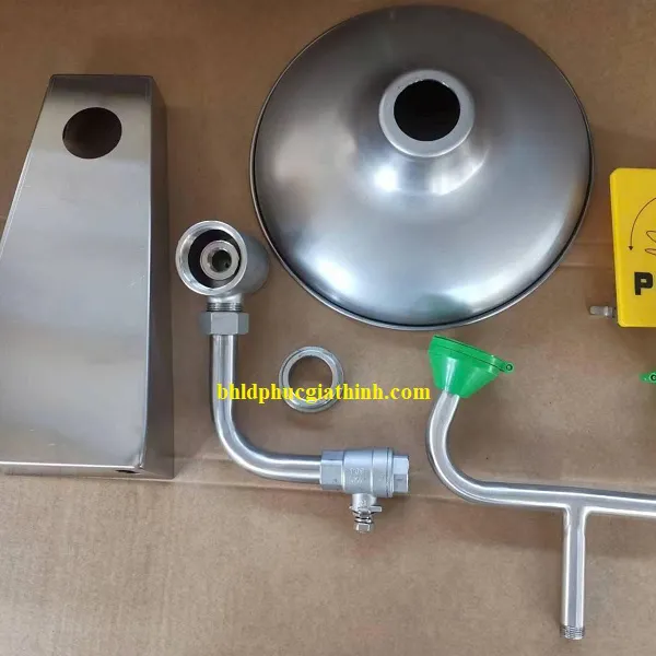 Bồn rửa mắt khẩn cấp treo tường Model AZD1301 Inox 304
