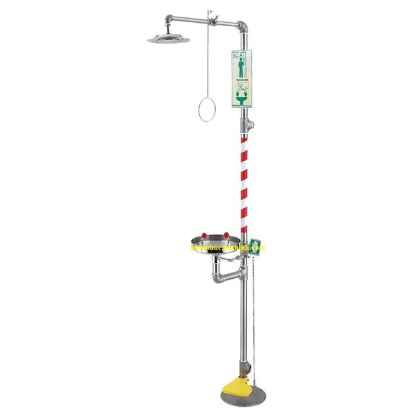 Bồn rửa mắt khẩn cấp xả toàn thân Blue Eagle EW607 chất liệu INOX 304