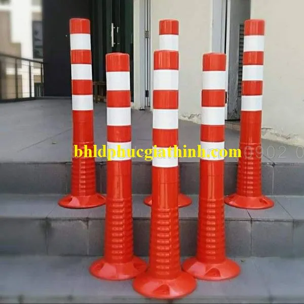 Cột chia làn đường giao thông GT-75B cao 75cm nhựa PVC cứng