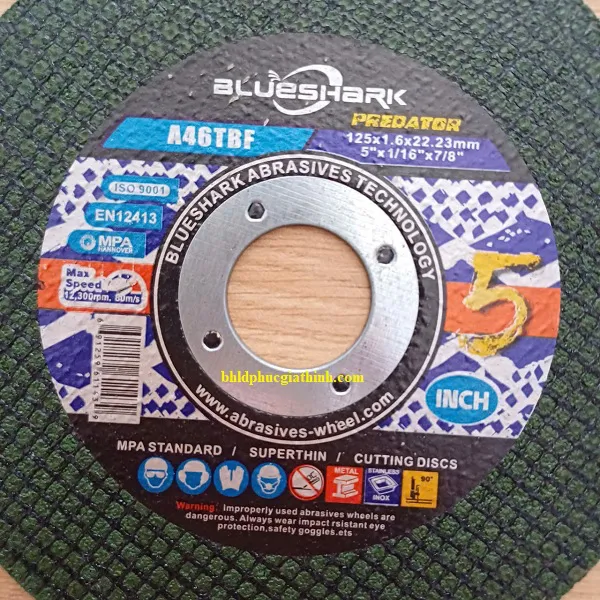 Đá cắt xanh Blueshark 125*1.6*22.23mm