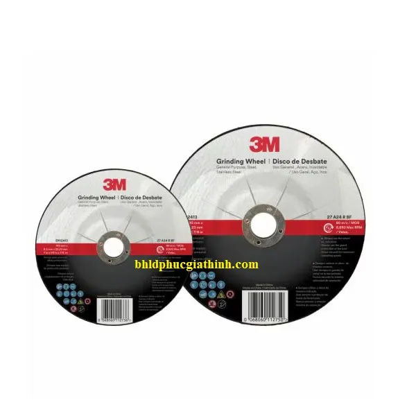 Đá mài đa dụng 3M Depressed Center Wheel 24 T27 180mm x 6.3mm x 22.23mm chính hãng