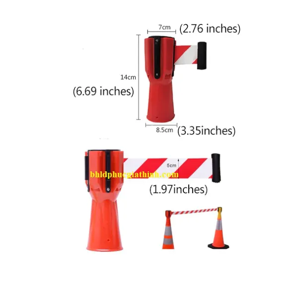 Đầu và dây nối cọc tiêu dài 3m