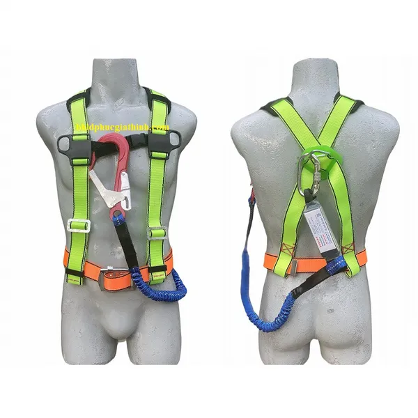 Dây an toàn bán thân 1 móc nhôm giảm xóc Hàn Quốc có đệm vai