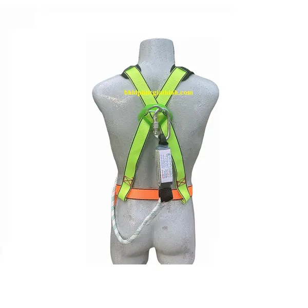 Dây an toàn bán thân dây treo thừng 1 móc thép có giảm xóc