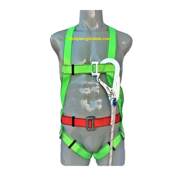 Dây an toàn toàn thân 1 móc sắt dây treo thừng