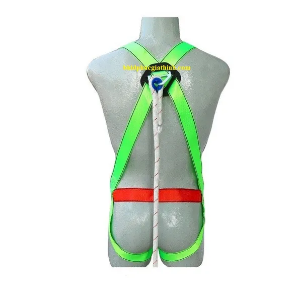 Dây an toàn toàn thân 1 móc sắt dây treo thừng