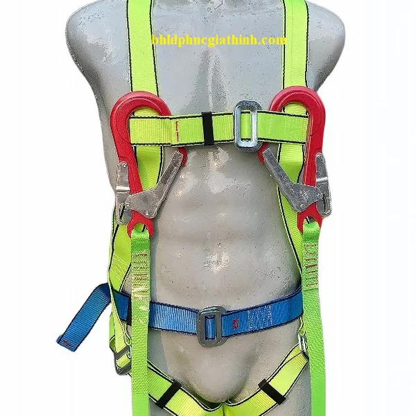 Dây an toàn toàn thân 2 móc nhôm giảm xóc Adela