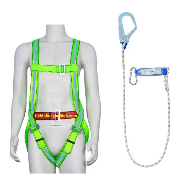 Dây an toàn toàn thân có phản quang 1 móc sắt giảm xóc Adela
