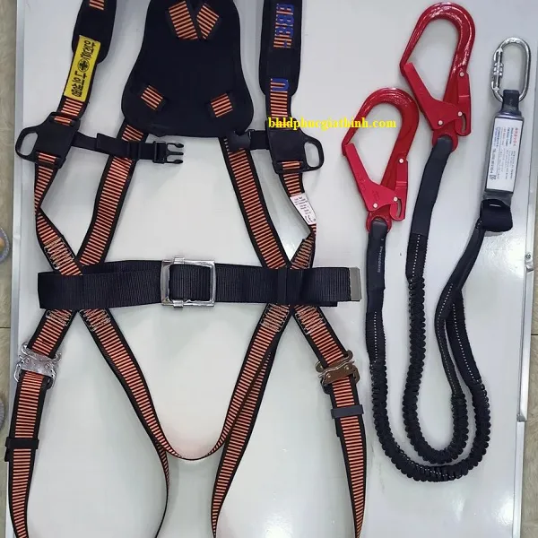 Dây an toàn toàn thân 2 móc nhôm chống tĩnh điện Kukje K051-33 chính hãng Hàn Quốc