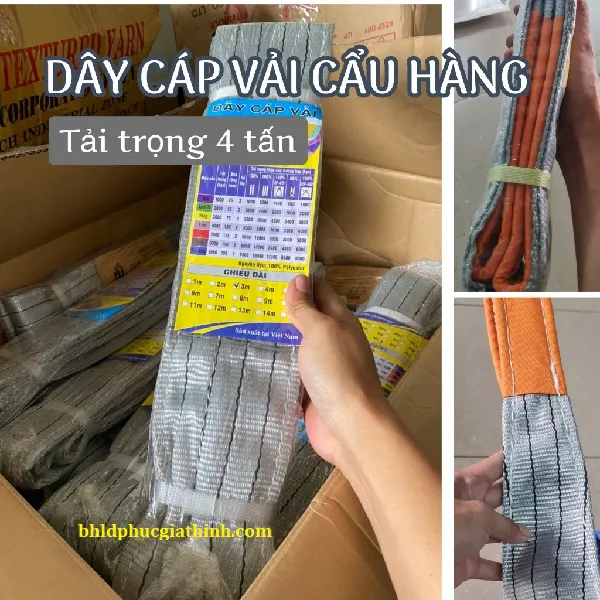 Dây cáp vải 4 tấn bản rộng 100mm Gorilla chất liệu Polyester cường lực