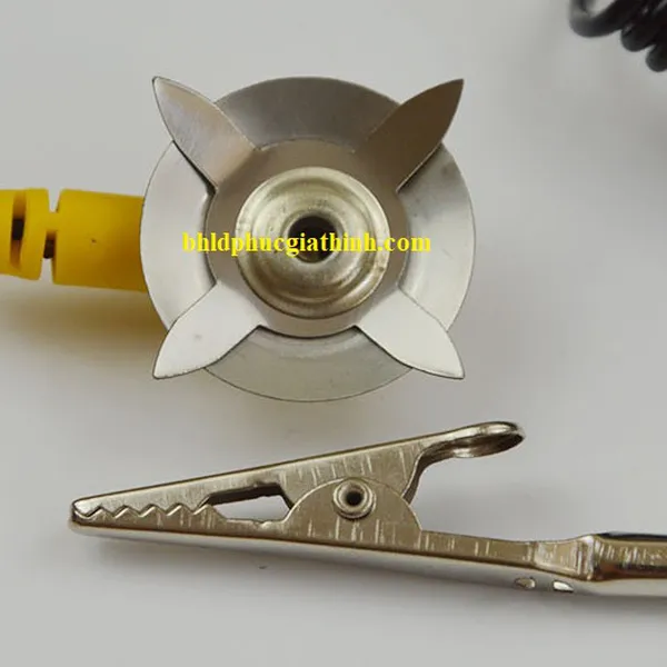 Dây xoắn tiếp đất dài 1.8m vàng đen chống tĩnh điện