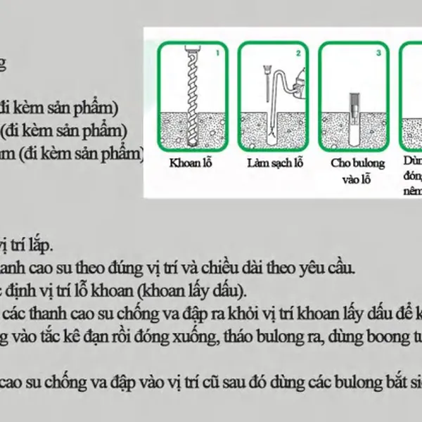 Đệm cao su chống va đập giảm chấn có phản quang kích thước 500x200x100mm