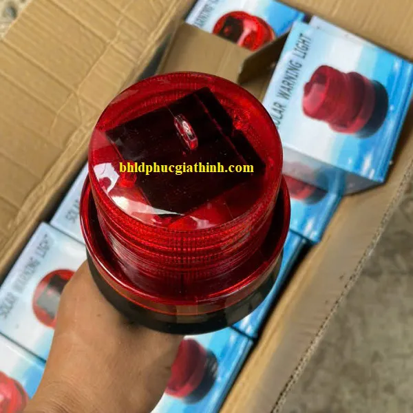 Đèn cảnh báo năng lượng mặt trời có tay cầm
