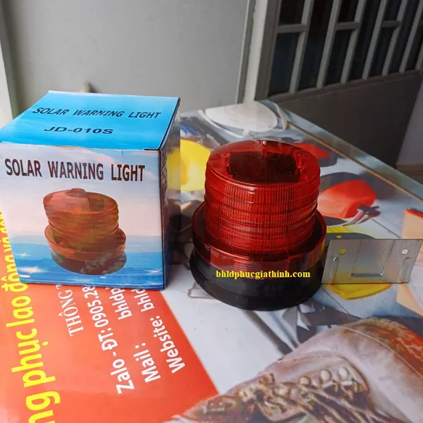 Đèn cảnh báo năng lượng mặt trời đế nam châm JD-010S