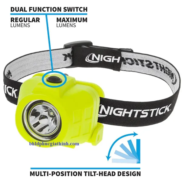 Đèn pha đội đầu 3 chức năng chống cháy nổ Nightstick XPP-5450G dùng cho thợ mỏ