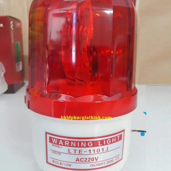 Đèn xoay cảnh báo dùng điện 220V có còi hú LTE-1101J