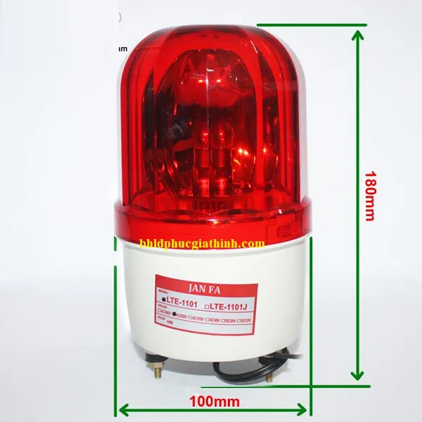 Đèn xoay cảnh báo dùng điện 220V có còi hú LTE-1101J