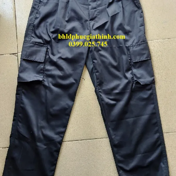 Quần áo đồng phục vải Kaki 65/35 tối màu phù hợp sử dụng trong sửa chữa Ô tô