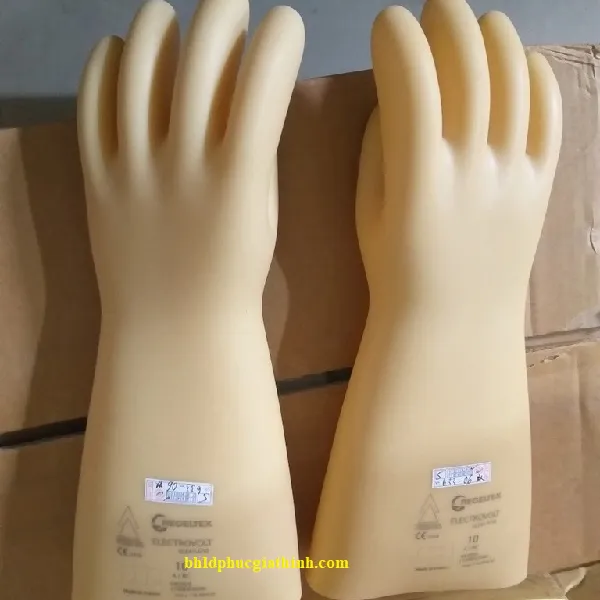 Găng tay cao su cách điện cao áp 26.5KV Class 3 Regeltex Pháp