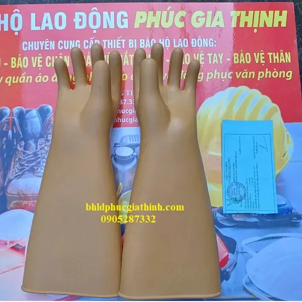 Găng tay cao su cách điện 24KV VICADI có tem kiểm định