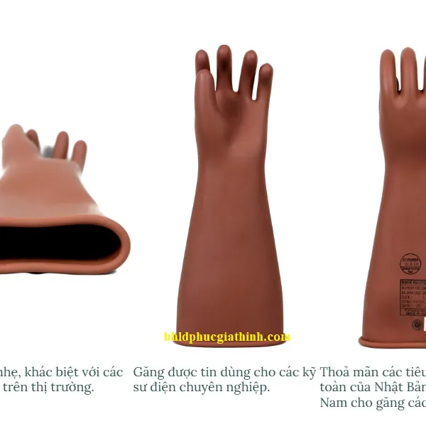 Găng tay cao su cách điện cao áp 26.5KV Yotsugi Nhật Bản chính hãng dài 460mm