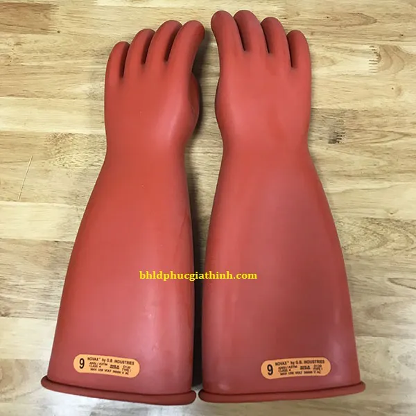 Găng tay cao su cách điện 36.000V Class 4 dài 460mm Novax Malaysia